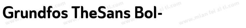 Grundfos TheSans Bol字体转换